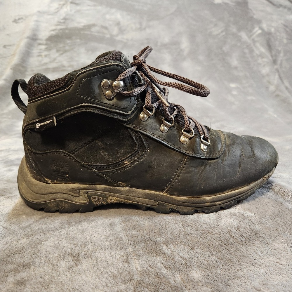 Timberland Bootsโ Womens 8.5 Black Mt. Maddsen Waterproof Mid Hiking Gorpcore